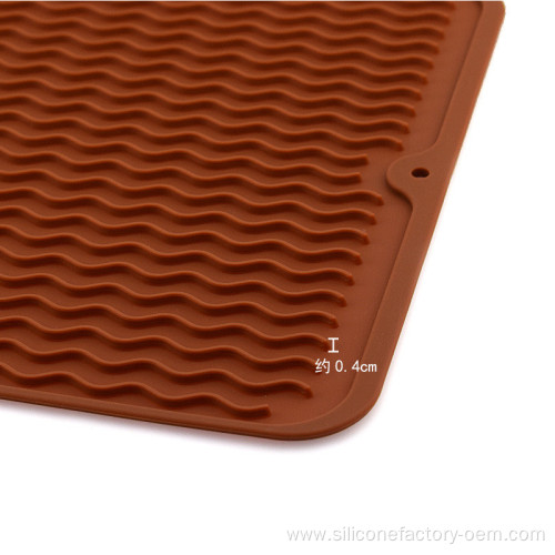 Silicone Dish Drying Pad Kitchen Counter Drying Pad